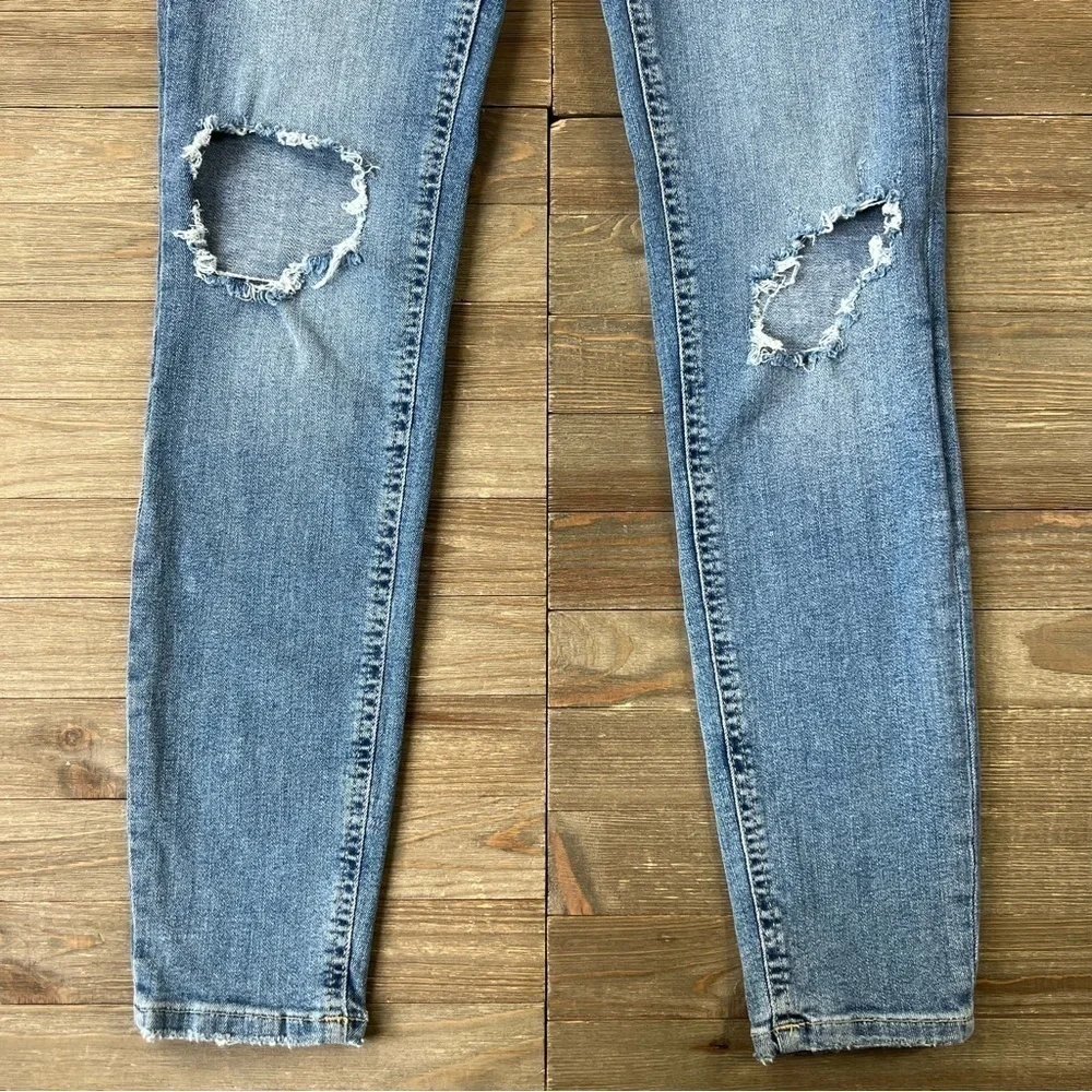 Free People High Rise Busted Knee Skinny Jean